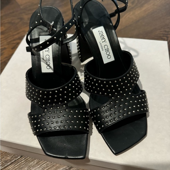 Jimmy Choo leather sandal with studs - Picture 4 of 6